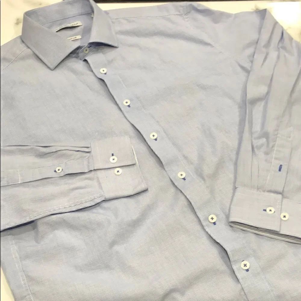 Nick Graham Button Up Sz. L 34/35 16.5 - Picture 2 of 5